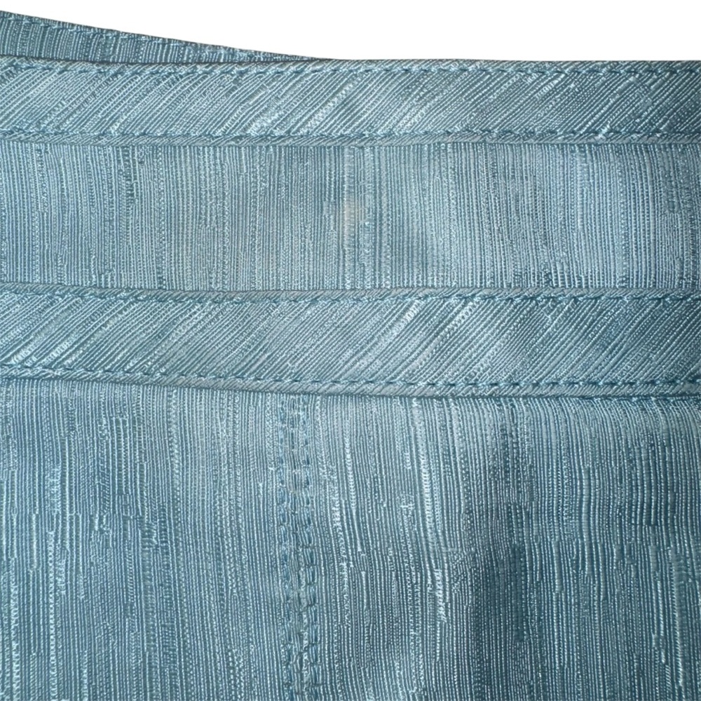 Luca Luca 100% Silk Pleated A-Line Skirt Light Blue Size 42 (Italian Size) - Picture 10 of 10